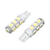 2 Ampoules W2.1x9,5D LEDs Wedge clignotant 12V 10W Blanches