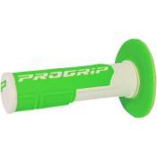 Revêtements de poignée Progrip 801 Closed end blanc/vert fluo