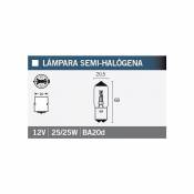 Ampoule Vicma BA20D Semi-halogène 12V 25/25W