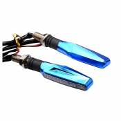 Clignotants LED Tun'R Smogg V2 séquentiels bleu/fumé