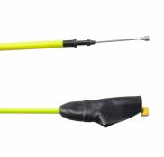 Câble de transmission gaz teflon jaune fluo marque Doppler pour 50 à boite sherco se-r / sm-r / hrd après 2006