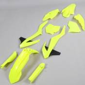Kit carénages KTM SX, SX-F 125, 150, 250... (2016 - 2018) Polisport jaune fluo