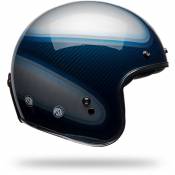 Bell Custom 500 Carbon Open Face Helmet Blanc,Bleu XS