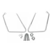Supports de sacoches latérales Harley Davidson Sportster 04-19 chrome