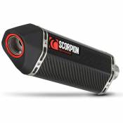 Scorpion Exhausts Silencieux Serket Parallel Slip On Carbon Fibre Cbf 600 08-14 One Size Black