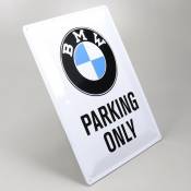 Plaque émaillée BMW Parking 30x40cm