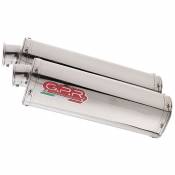 Gpr Exhaust Systems Trioval Dual Slip On Supersport Ss 750 91-98 Homologated Muffler Argenté