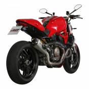 Silencieux Mivv Delta Race inox casquette carbone Ducati Monster 1200