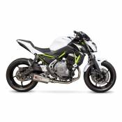 Scorpion Exhausts Serket Taper Brushed Stainless Z650 17-19 Not Homologated Full Line System Argenté