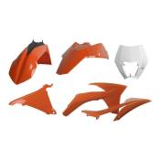 Kit plastique Polisport KTM 125 EXC 12-13 blanc/orange (couleur origin