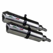 Gpr Exhaust Systems Satinox Dual Slip On Bt Bulldog 1100 02-07 Homologated Muffler Argenté