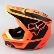 Casque cross Fox Racing V1 Revn orange fluo