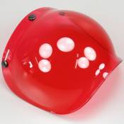Visière bulle pour casque vintage écran rouge