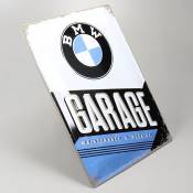 Plaque émaillée BMW garage 30x40cm