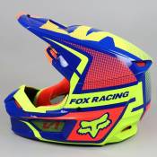Casque cross Fox Racing V1 Oktiv bleu