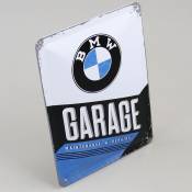 Plaque émaillée BMW garage 15x20cm