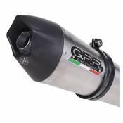 Gpr Exhaust Systems Gp Evo4 Titanium Slip On F 800 Gt 17-19 Euro 4 Homologated Muffler Noir,Argenté