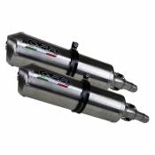 Gpr Exhaust Systems Satinox Dual Slip On Cbf 1000 06-09 Homologated Muffler Argenté