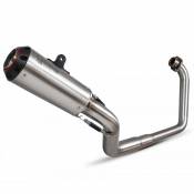 Scorpion Exhausts Red Power Brushed Stainless Cbr 125 18-20 Not Homologated Full Line System Argenté