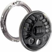 Jw Speaker 8790 Adaptive 2 Led Headlight 7´´ W/mounting Ring Noir 1150 / 850 Lumens