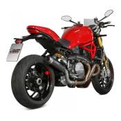 Silencieux Mivv GP Pro inox noir casquette inox Ducati Monster 821 18-