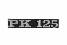 Logo Vespa PK 125 Noir/Chromé