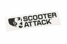 Autocollant Scooter-Attack, noir