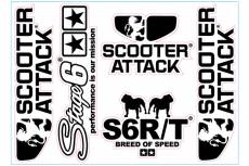 Autocollants Scooter-Attack 140x100mm