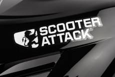 Autocollant Scooter-Attack, blanc