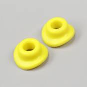 Caoutchoucs de valves de chambres à air jaunes