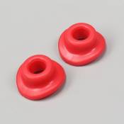 Caoutchoucs de valves de chambres à air rouges