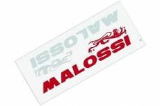 Autocollants Malossi Rouge et blanc (83x20mm)