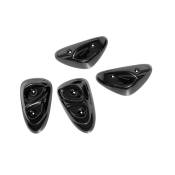 POUR CARROSSERIE TUNR PROTECTION/PAD LATERALE SCOOTER ADAPTABLE STUNT/SLIDER NOIR X4