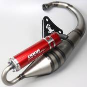 Pot d'échappement Voca Sabotage V2 cartouche rouge Minarelli vertical MBK Booster, Yamaha Bw's... 50 2T