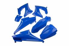 Kit habillage TNT (7 pièces) bleu Derbi Senda DRD / Xtrem (après ’03) (cadre périmétrique)