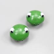 Bouchons de valves grenouilles verts