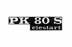 Logo Vespa PK 80 S Elestart Noir/Chromé