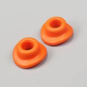 Caoutchoucs de valves de chambres à air oranges
