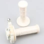 Poignée de gaz complète avec revêtement gauche HProduct blancs (tirage droit)