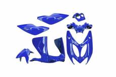 Kit habillage TNT, 7 pièces, MBK Nitro / Yamaha Aerox, bleu métal