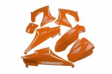 Kit habillage TNT (7 pièces) orange Derbi Senda DRD / Xtrem (après ’03) (cadre périmétrique)