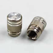 Bouchons de valves alu tuning titaniums (la paire)