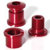 Xlc Chain Ring Screws Coloured Edition 5 Pieces Rouge