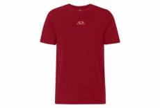 T shirt manches courtes oakley bark new rouge