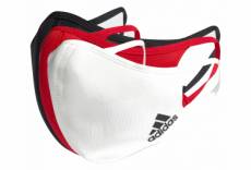 Masques adidas face covers pack de 3 noir blanc rouge xs s