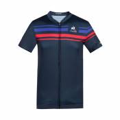 Le Coq Sportif Short Sleeve Jersey Bleu M