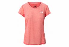 T shirt femme manches courtes the north face circadian rouge heather