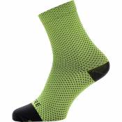 Gore® Wear C3 Dot Mid Socks Jaune,Noir EU 41-43