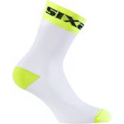 Sixs Short Socks Jaune,Blanc EU 47-49 Homme