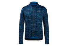 Maillot manches longues gore wear progress thermo sphere bleu xl